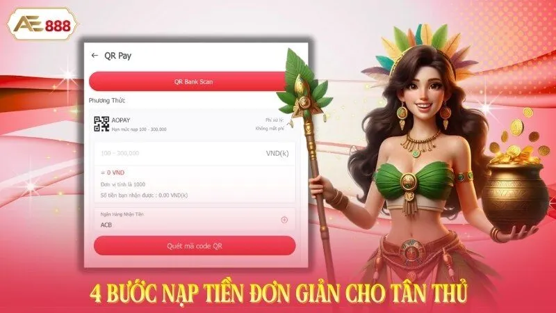 4 bước nạp tiền đơn giản cho tân thủ